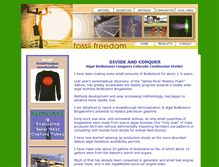 Tablet Screenshot of fossilfreedom.com